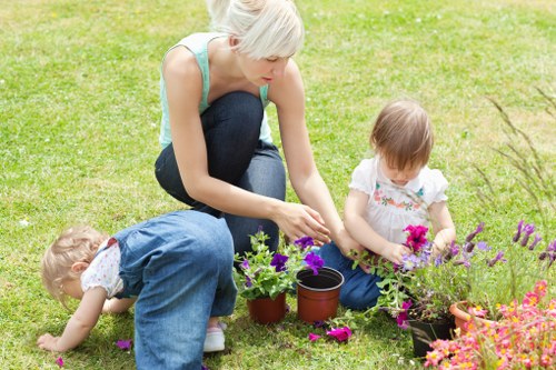 Team discussing a gardening issue in a practical way